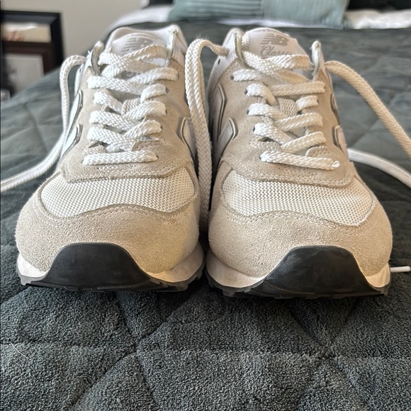 New Balance 574 Light Tan Athletic Shoes - Picture 5 of 6